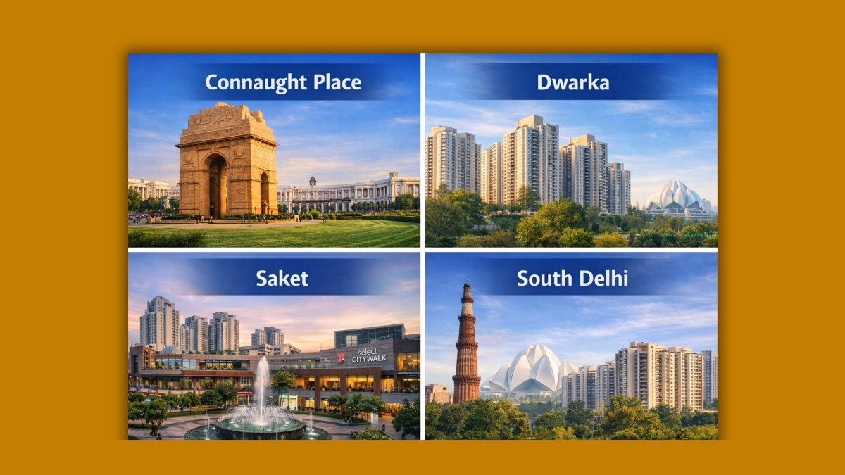 Best real estate areas for investment in Delhi
